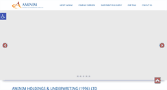 Desktop Screenshot of aminimholdings.com